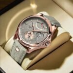 Buy Ultra Thin Luxury Waterproof Sport Watch with Leather Strap and Calendar Feature Online | Jogoka