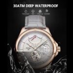Buy Ultra Thin Luxury Waterproof Sport Watch with Leather Strap and Calendar Feature Online | Jogoka