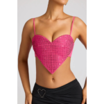 Buy Chic Diamond Heart Lace Camisole Online | Jogoka