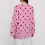 Buy Pink Winter Knit Cardigan for Women Online | Jogoka