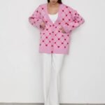 Buy Pink Winter Knit Cardigan for Women Online | Jogoka