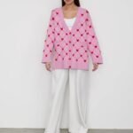 Buy Pink Winter Knit Cardigan for Women Online | Jogoka