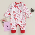 Buy Heart Print Long Sleeve Baby Romper Online | Jogoka