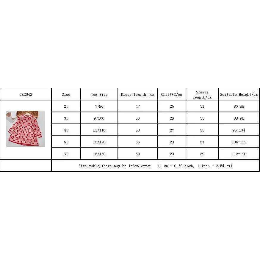 Chic Autumn & Spring Love Plaid Princess Dress for Girls - Image 7