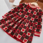 Buy Chic Autumn & Spring Love Plaid Princess Dress for Girls Online | Jogoka