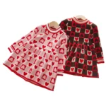 Buy Chic Autumn & Spring Love Plaid Princess Dress for Girls Online | Jogoka