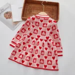 Buy Chic Autumn & Spring Love Plaid Princess Dress for Girls Online | Jogoka