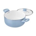 Buy Deluxe Aqua 12-Piece Ceramic Nonstick Cookware Set — Eco-Friendly, Hand Wash Only Online | Jogoka