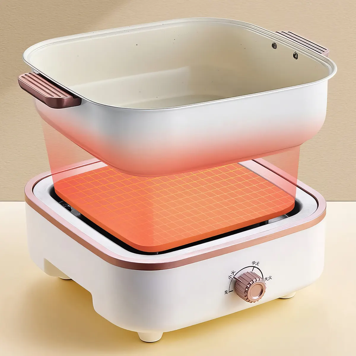Multifunctional Household Multicooker: Hot Pot, Frying Pan, Soup Stew Pot, Noodles Boiler, Food Steamer