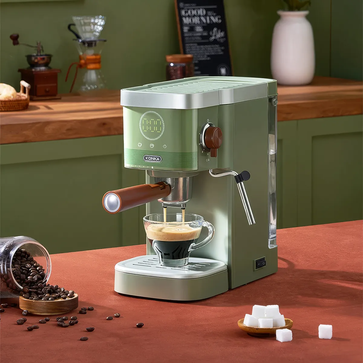 Buy Italian Espresso Coffee Machine: Semi-Automatic Capsule Brewer Online | Jogoka