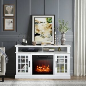 Buy Modern Electric Fireplace TV Stand Online | Jogoka
