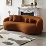 Modern Scandinavian-Style Velvet Sofa - Luxury Home Furniture with Free Shipping
