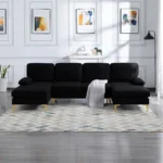 U-Shaped Modular Sofa with Chaise Longue