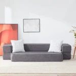 Luxurious Convertible Floor Sofa Bed with Storage