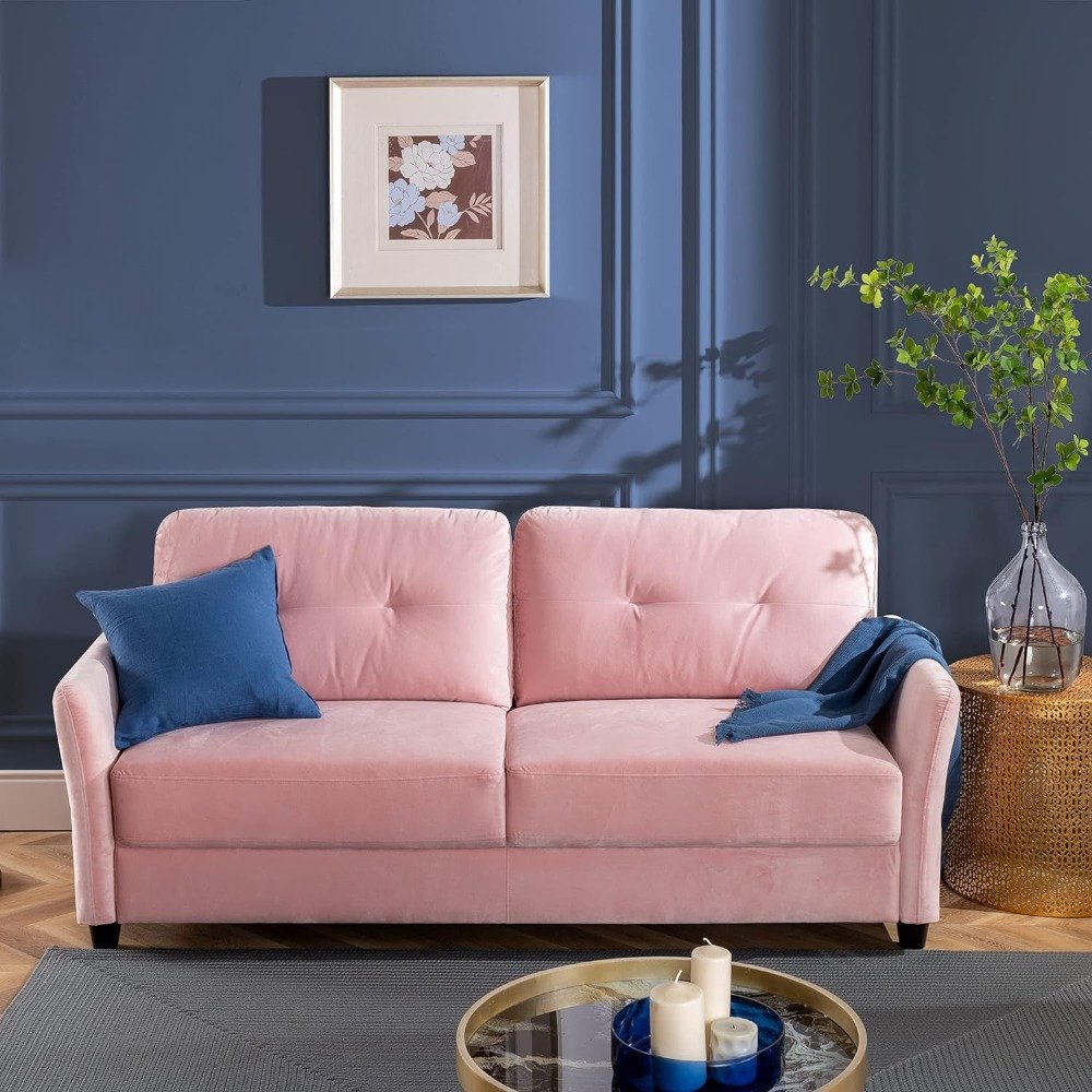 Velvet Two-Seater Sofa