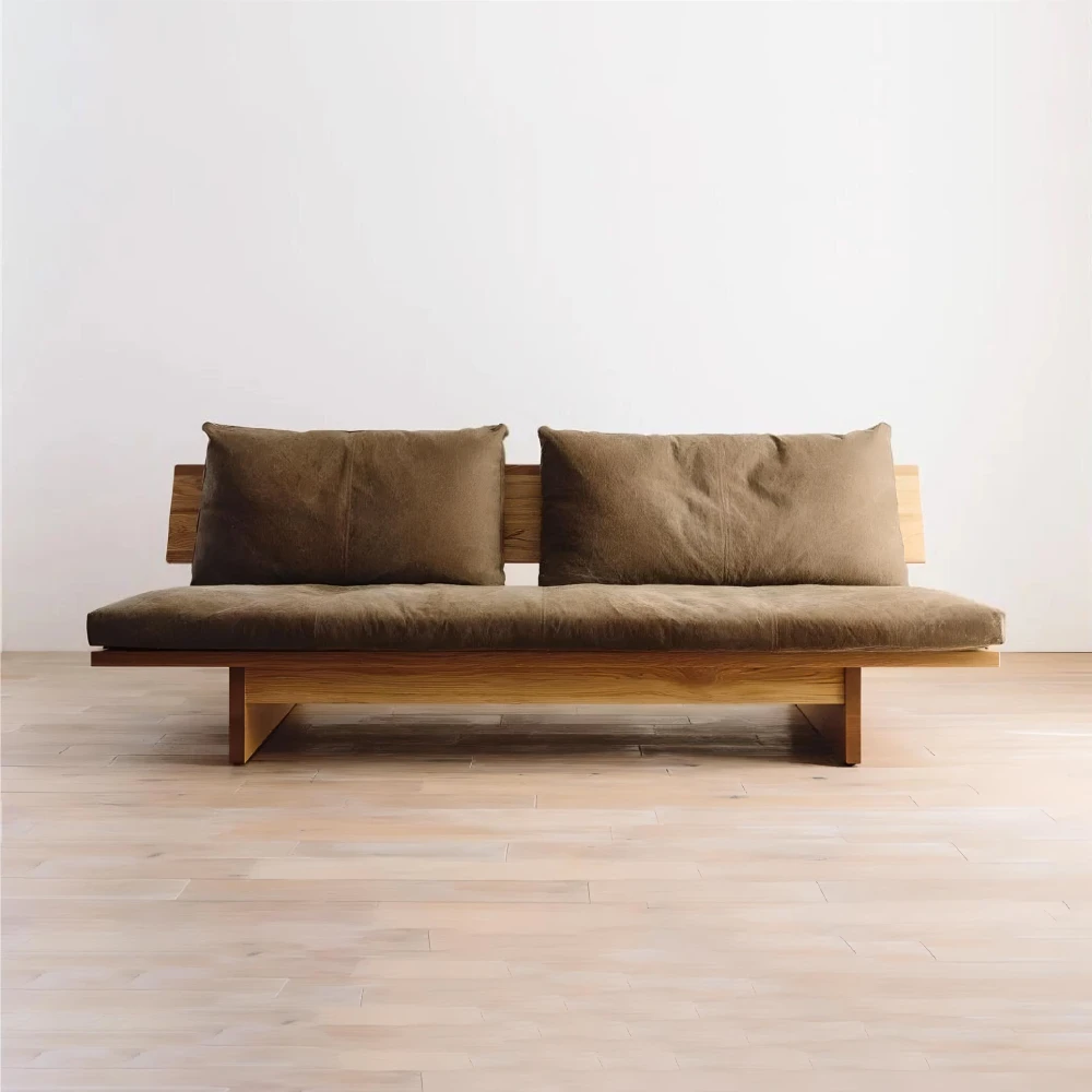 Modern Countryside Solid Wood Sofa