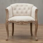 Solid Wood Antique-Inspired Leisure Chair with Handrails - Perfect for Dining & Study