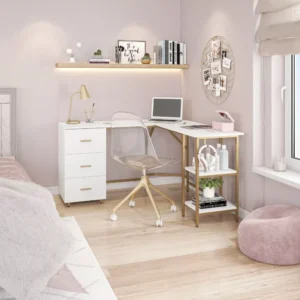 Buy Contemporary L-Shape Home Office Desk Online | Jogoka