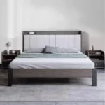 Modern Minimalist Wooden King Size Bed - Elegant & Versatile Bedroom Furniture