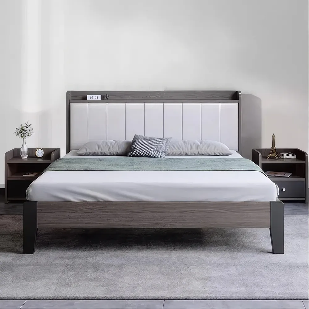 Buy Modern Minimalist Wooden King Size Bed - Elegant & Versatile Bedroom Furniture Online | Jogoka