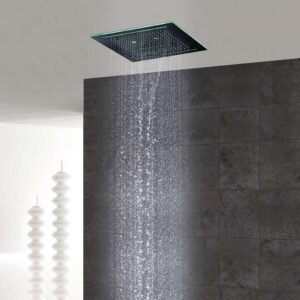 Buy Concealed Music Shower Head Remote Control Colors LED Light Online | Jogoka