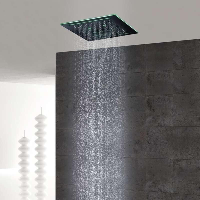 Buy Concealed Music Shower Head Remote Control Colors LED Light Online | Jogoka
