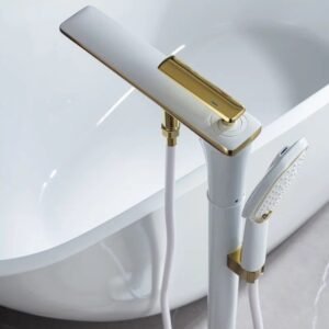 Buy Elegant Freestanding Bathtub Faucet - Dual Control Mixer with Ceramic Valve Online | Jogoka