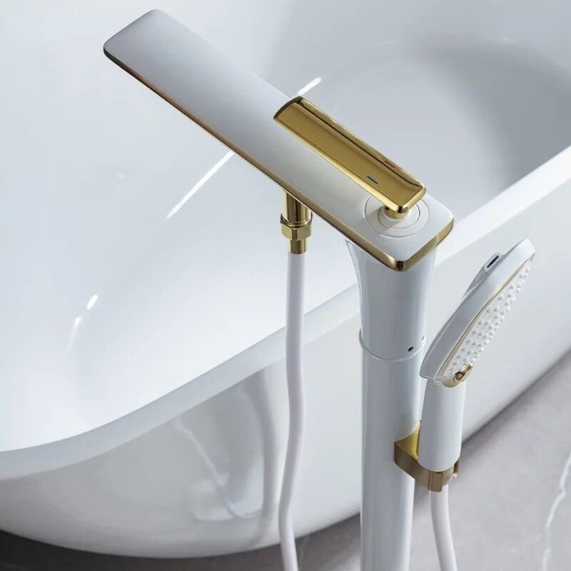 Buy Elegant Freestanding Bathtub Faucet - Dual Control Mixer with Ceramic Valve Online | Jogoka