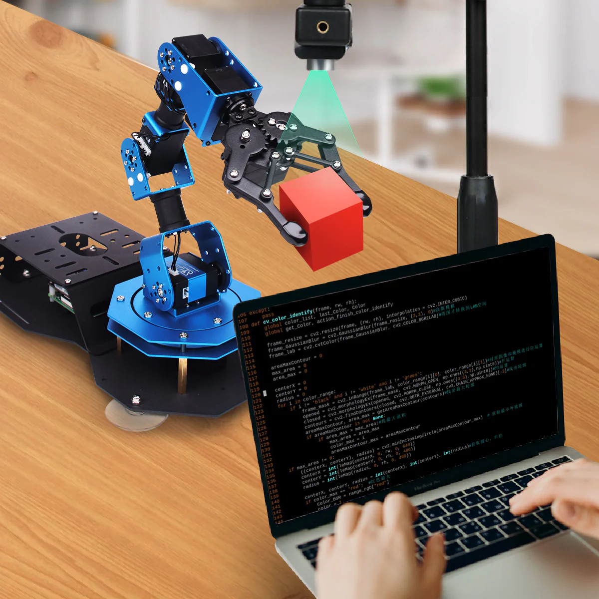 ArmPi FPV AI Vision Robotic Arm Python & ROS Powered