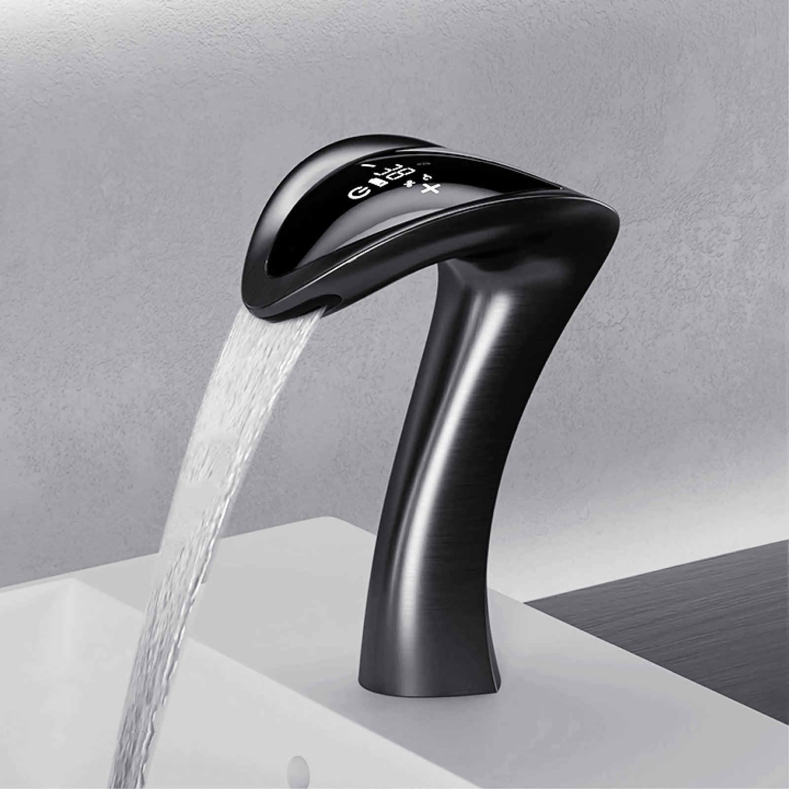 New Intelligent Digital Display Sensor Basin Faucet