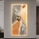 Modern Abstract Fish Art LED Wall Lamp for Corridor & Living Room