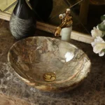 Ceramic Oval Marble Wash Basin