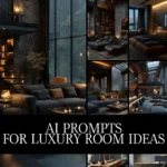 AI Prompts for Luxury Room Ideas | Digital Download Guide for Interior Design, Midjourney & ChatGPT Prompts, Luxury Home Decor Inspiration