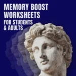 Memory Boost Worksheets for Students & Adults | Printable Digital Download | Brain Training eBook, Memory Techniques, Study & Recall Tools