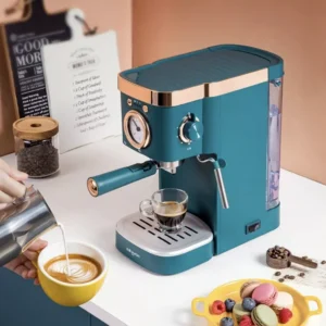 Buy Deluxe Semi-Automatic Espresso Coffee Maker with Steam Milk Frother Online | Jogoka
