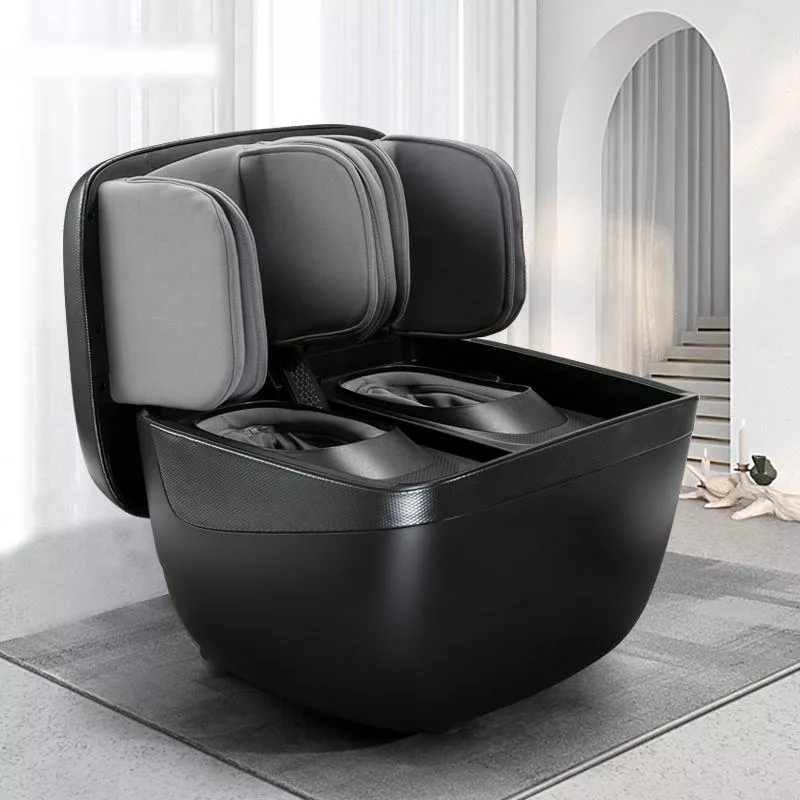 Buy 2-in-1 Foldable Foot and Leg Massager with Heat, Shiatsu, Compression & Ottoman Online | Jogoka