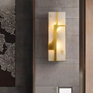Buy Elegant Marble & Copper Wall Lamp Online | Jogoka