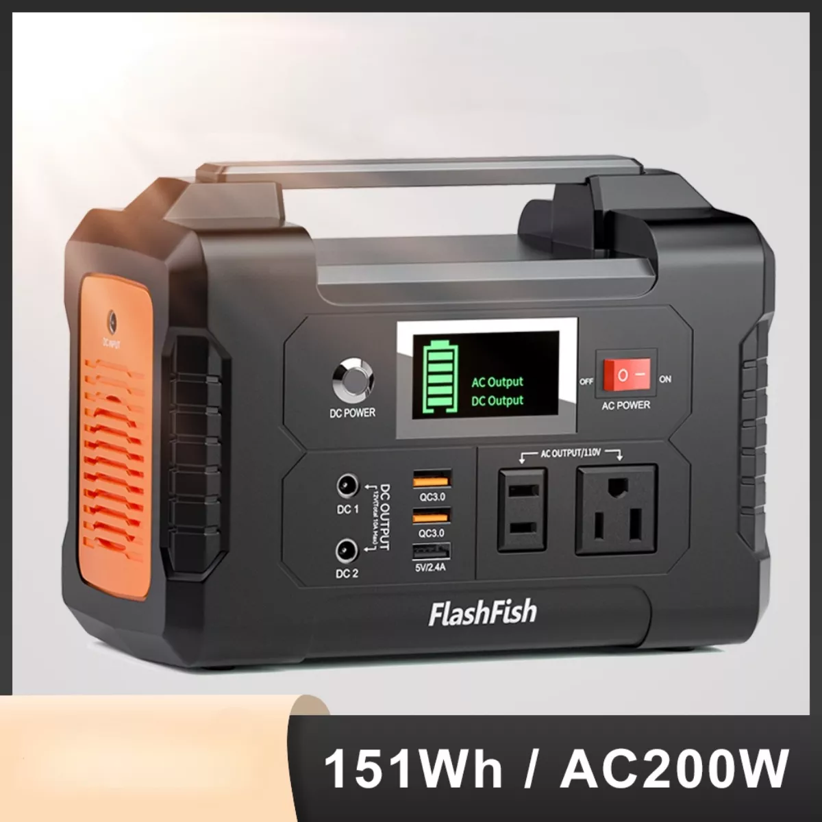 Buy Portable 200W Solar Generator with AC Outlet & USB Ports Online | Jogoka