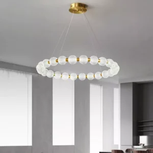 Buy Luxury Gold Acrylic Ball Chandelier Online | Jogoka