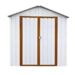 Sturdy 6x4 FT Metal Outdoor Storage Shed for Garden, Bike, and Tools