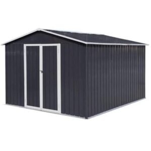 Buy Waterproof 10'x8' Metal Outdoor Storage Shed with Door & Lock - Versatile Garden Tool Shed Online | Jogoka