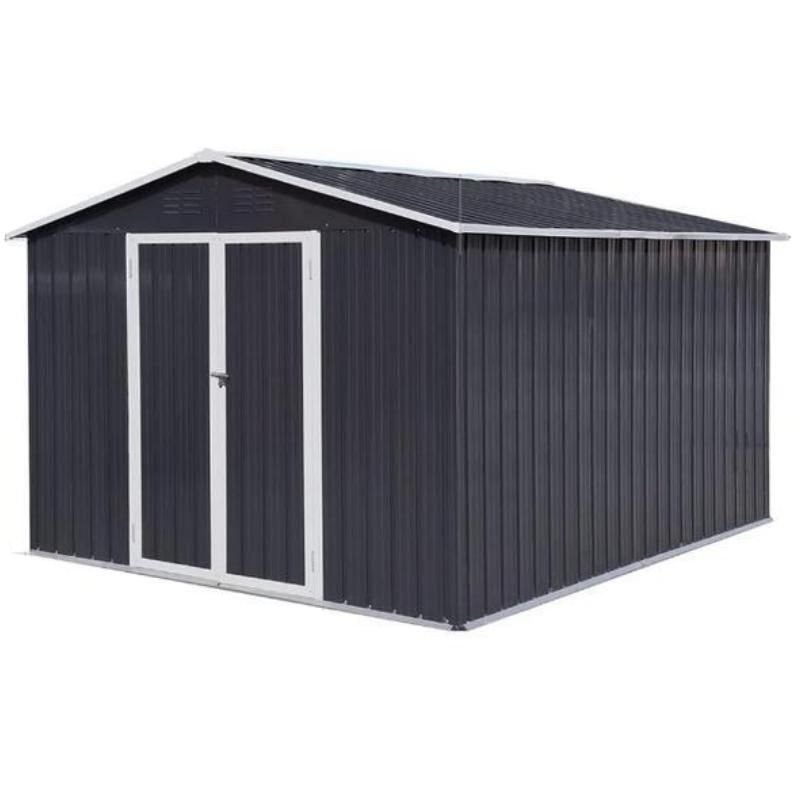 Buy Waterproof 10'x8' Metal Outdoor Storage Shed with Door & Lock - Versatile Garden Tool Shed Online | Jogoka