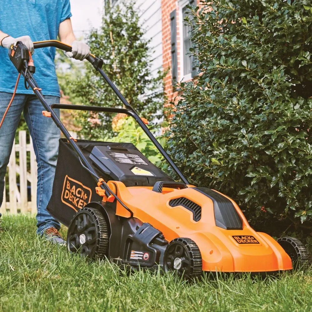 Powerful Electric Lawn Mower with 20-Inch Deck