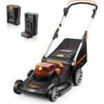 Cordless 21-Inch Brushless Push Lawn Mower 60V Max with Battery & Fast Charger