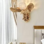 Modern Gold Eagle Wall Lamp