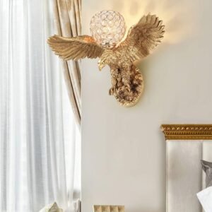 Buy Modern Gold Eagle Wall Lamp Online | Jogoka