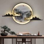 Modern Chinese-Style LED Wall Sconce - Creative Indoor Picture Lamp