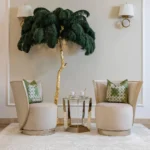 Ostrich Feather LED Floor Lamp