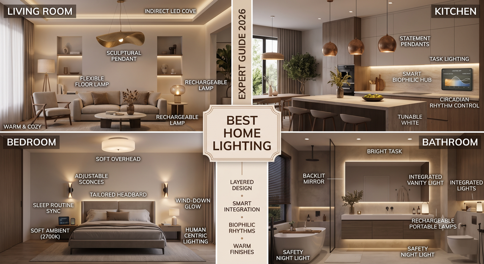 Best Home Lighting for Every Room Expert Guide 2026 | Jogoka