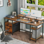 61" Spacious Industrial-Style Computer Desk
